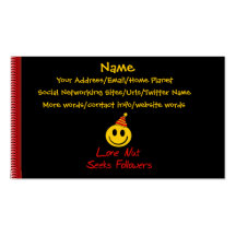 Lone Nut Seeks Followers Business Card