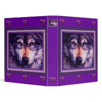 Lone Purple Wolf binders by SuanSKatra Lone Purple Wolf binders