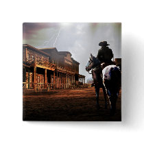Lone Rider Square Button