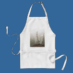 Lone Snow Covered Fir Tree Mt Rainier Paradise Art aprons
