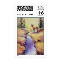 LONE STAG by SHARON SHARPE postage