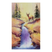 LONE STAG by SHARON SHARPE posters