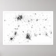 Lone Star Cities Census Dotmap Posters