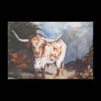 Lone Star Longhorn canvas prints