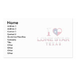 Lone Star, Texas Business Card Template