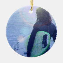Lone Surfer Ornament
