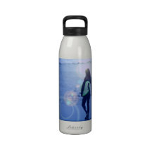 Lone Surfer Water Bottle
