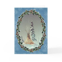LONE TIPI & WREATH by SHARON SHARPE cards