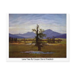 Lone Tree By Caspar David Friedrich postcards