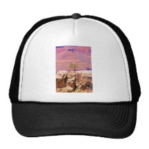 "Lone Tree on Canyon Ridge" collection Trucker Hats