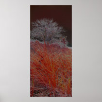 lone tree - red print