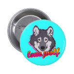 Lone Wolf, 80's style! Buttons