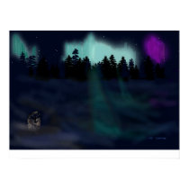 Lone wolf by the lights posters