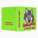 Lone Wolf Class School Binder