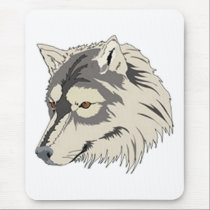 Lone Wolf Head mousepads