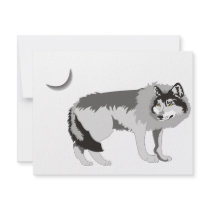 Lone Wolf II -Mystery Canine! invitations