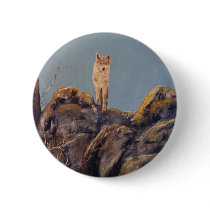 "Lone Wolf" Round Button