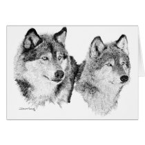 Lone Wolves Greeting Card