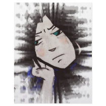 Lonely Anime Personalized Letterhead