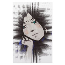 Lonely Anime stationery by Lilora2918 Lonely Anime stationery