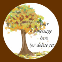 Lonely Autumn Tree stickers
