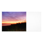 Lonely Beach at Sunrise Norfolk VA Customized Photo Card
