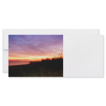 Lonely Beach at Sunrise Norfolk VA Rack Card Design