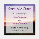 Lonely Beach at Sunrise Norfolk VA Save the Date Fridge Magnets