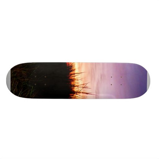 Lonely Beach at Sunrise Norfolk VA Skateboard