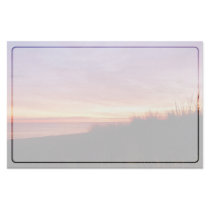 Lonely Beach at Sunrise Norfolk VA Custom Stationery