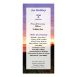 Lonely Beach at Sunrise Norfolk VA Wedding Program Personalized Rack Card
