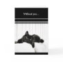 Lonely Black Cat love card