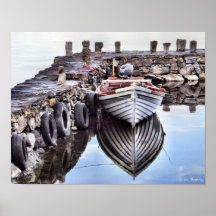 Lonely Boat Print or Poster