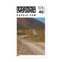 Lonely Desert Road 01 postage