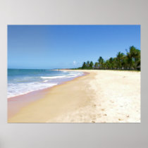 Lonely Deserted Beach Print