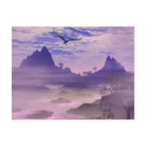 eagle, eagles, river, cfreek, mountains, scenery, scene, fantasy, fantasies, art, realism, magdestic, american, mystical, bueaty, bueatiful, clouds, fog, mist, misty, purple, skies, sky, sunset, sunsets, lakes, rivers, streams, Postcard with custom graphic design