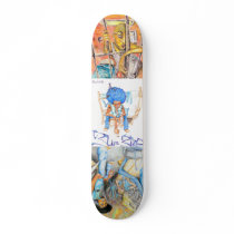 Lonely Eye-1, Blue Bird-1, Fallen Angels-1 Skateboard Deck