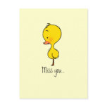Lonely little duckling postcard