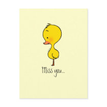 Lonely little duckling postcard