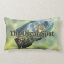 Lonely Oscar Fish Throw Pillow