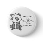 Lonely Panda Pin buttons