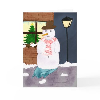 Lonely Snowman card