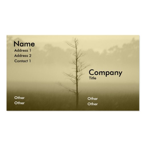Lonely Tree Business Card