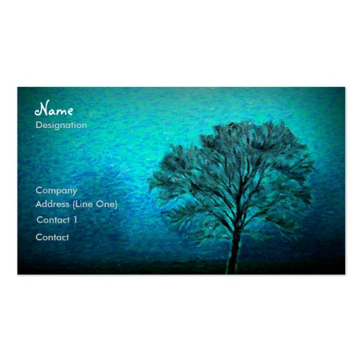 Lonely Tree Business Card Templates