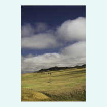 Lonely Wyoming Windmill Print posters