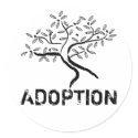 lonelytree, ADOPTION stickers by olivetreealliance lonelytree, ADOPTION stickers