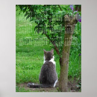 Lonesome Kitty calendar ~ Print