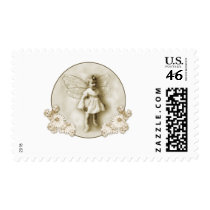 Long ago baby fairy postage
