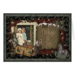 Long-ago Wishes Vintage Christmas Card