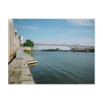 Long-Allen Bridge over the Red River postcards by JohnnaCrider Long-Allen Bridge over the Red River postcards